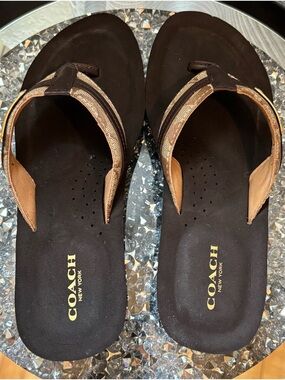 ✨ Coach “Jaden” Wedge Flip Flop Sandals – Size 7.5B ✨